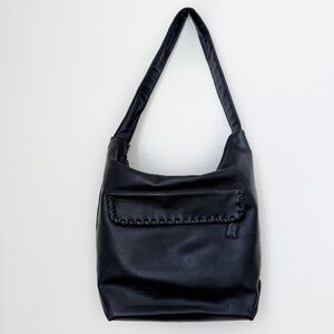 Esprit Black Hobo Bag with Braided Detail